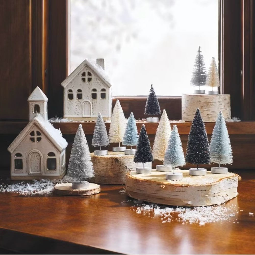 Threshold 12Pc Mini Bottle Brush Tree Vase Filler